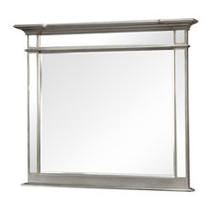 Contemporary Style Mirror , Silver