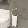 Dia Hand Towel Ring with Mounting Hardware, Brushed Bronze