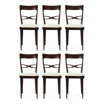 SCULPTURAL MID CENTURY MELCHIORRE BEGA DINING CHAIRS - SET OF SIX