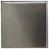 ALFI brand 16x16 Brushed Stainless Steel Square Single Shelf Bath Shower Niche
