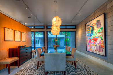 Inspiration for a contemporary dining room remodel in Tampa