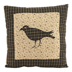 PATRIOTIC PATCH BLESSED Pillow Flag Americana Psalms Red//Khaki//Navy 10x10 VHC