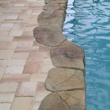 Rock Waterline Coping