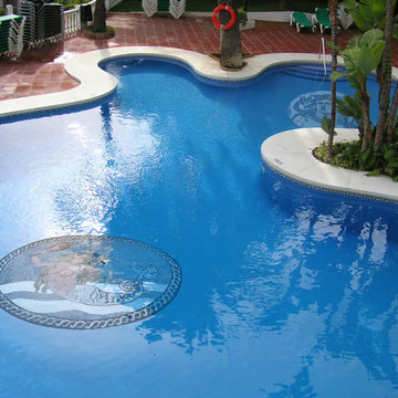 Mosaic Art -The Swirling Mermaid I Mozaico