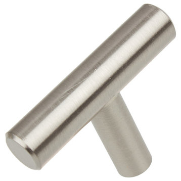 2" Solid Steel Bar Pull Knob, Set of 10, Stainless Steel