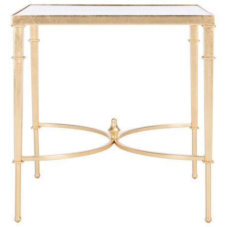 Safavieh Mendez Gold Leaf Accent Table Gold