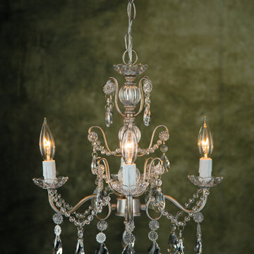 Madeleine Vintage Silver Crystal Chandelier by Amalfi Decor