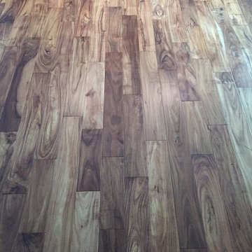 Install of a custom hardwood floor