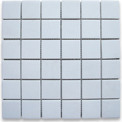 Stone Center Online - Thassos White 2 x 2 Square Mosaic Tile Honed - Marble from Greece - Mosaic Tile