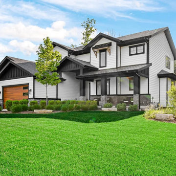 Modern Farmhouse Exterior — Custom New Build | Valparaiso, Indiana