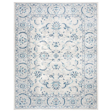 Safavieh Brentwood Collection BNT854 Rug, Light Gray/Blue, 8'x10'