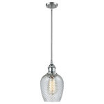 Innovations Lighting - Salina 1-Light LED Pendant, 5", Polished Chrome, Glass: Clear Spiral Fluted - A truly dynamic fixture, the Ballston fits seamlessly amidst most decor styles. Its sleek design and vast offering of finishes and shade options makes the Ballston an easy choice for all homes.