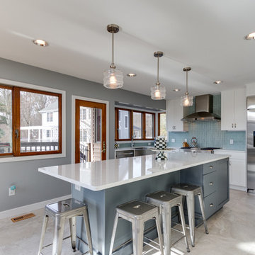 Modern White Kitchen Remodel Arnold, MD