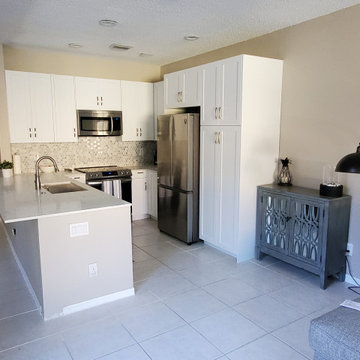 Contemporary Kitchen Remodel Done With Removing a Wall