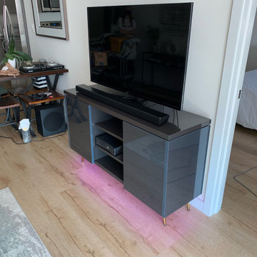 Modern Miami Style TV Console.