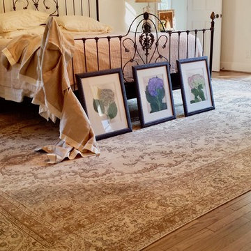 Persian Tabriz Rug inspires "work in progress" country french master bedroom!