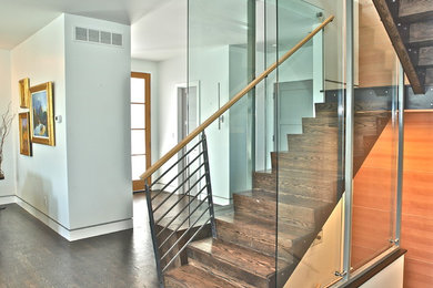 Staircase - modern staircase idea in Denver