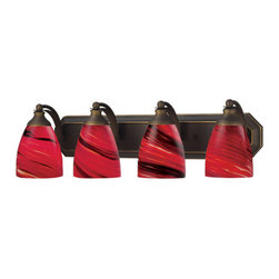 Elk Lighting - Elk Lighting 570-4B-A Bath and Spa 4-Light Vanity Light - Bathroom Vanity Lighting