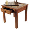 Wood 3-in-1 Chess, Checkers and Backgammon Table