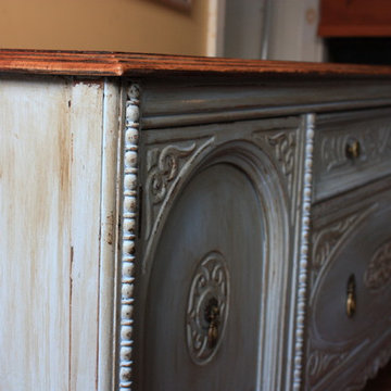 A Distressed finish for an Antique Sideboard/ Buffet
