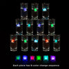 12 Light Up Ice Cubes for Drinks Color-Changing, Food-Grade LED Cube Lights