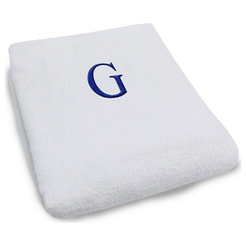 Monogrammed Beach Pool Chair Towel Slip Cover, G
