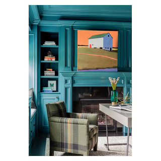 Wellesley Home - Transitional - Home Office - Boston - by Rachel Reider ...
