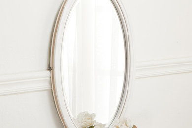 European Style White Bathroom Mirrors