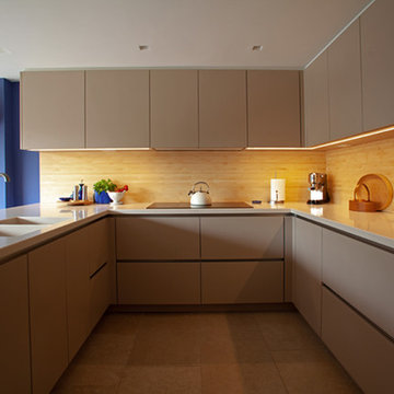 Contemporary U-Shaped Kitchen
