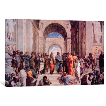 "School of Athens" by Raphael, 18x12x1.5"
