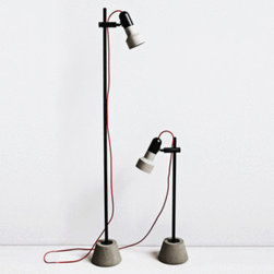 Bentu 'BU' Concrete Floor Lamp - Floor Lamps