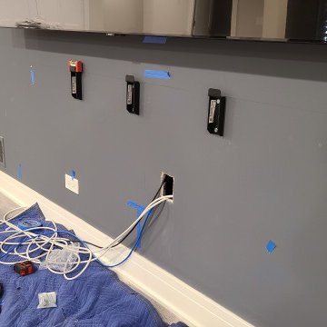 TV on a Salamander AV Cabinet