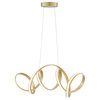 Seville Dimmable Integrated LED Chandelier, Gold, Without Smart Dimmer