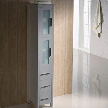 Fresca Torino Espresso Tall Bathroom Linen Side Cabinet