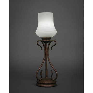 Swan 1 Light Table Lamp In Bronze (31-BRZ-681)