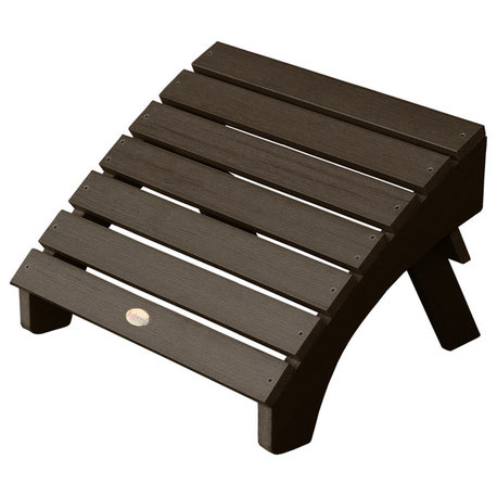Folding Adirondack Ottoman, Weathered Acorn