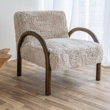 Eros Chair - Shaggy Sand