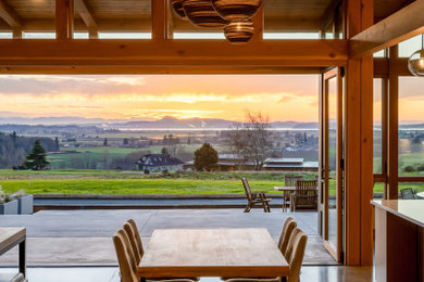 Urban dining room photo in Seattle