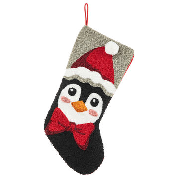20.5"L Hooked Stocking, Penguin