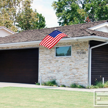 Mid Century Architectural Garage Door & Gate Custom Made by Dynamic Garage Door!