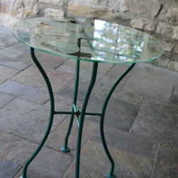 Custom Etched Glass - Side Tables And End Tables