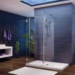Fleurco Evolution 4' and 5' Round Walk-In Shower System V4301 - Products