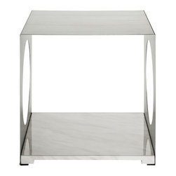 Surpass Side Table in White - Products