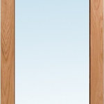 Verona Home Design - 1-Lite Unfinished Red Oak Interior Door Slab, 30"x80" - -Door comes as an unmachined slab only, with no hinge or bore prep