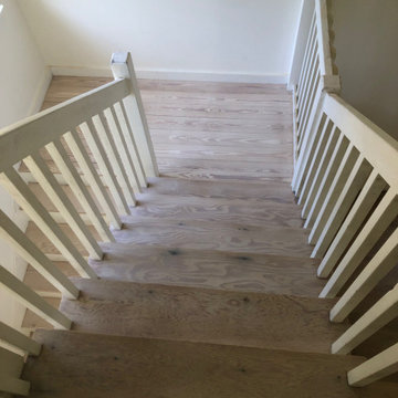 Whitened and Refinished Pine Stairs - St. Augustine Beach