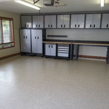 Gladiator Garageworks cabinets and garage floor coating in Vero Beach, Florida
