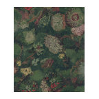 Van Gogh Oil Painted Wallpaper, Hunter Green, Double Roll