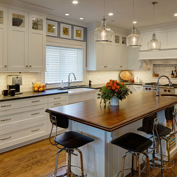 Glen Ellyn, IL - Traditional - Sapele Mahogany Wood Countertop