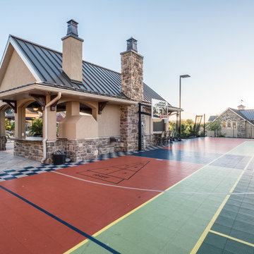 The Ultimate Outdoor Living: Sports Court, Pavilion, Pool, Spa and Pond