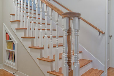 Inspiration for a timeless staircase remodel in Austin